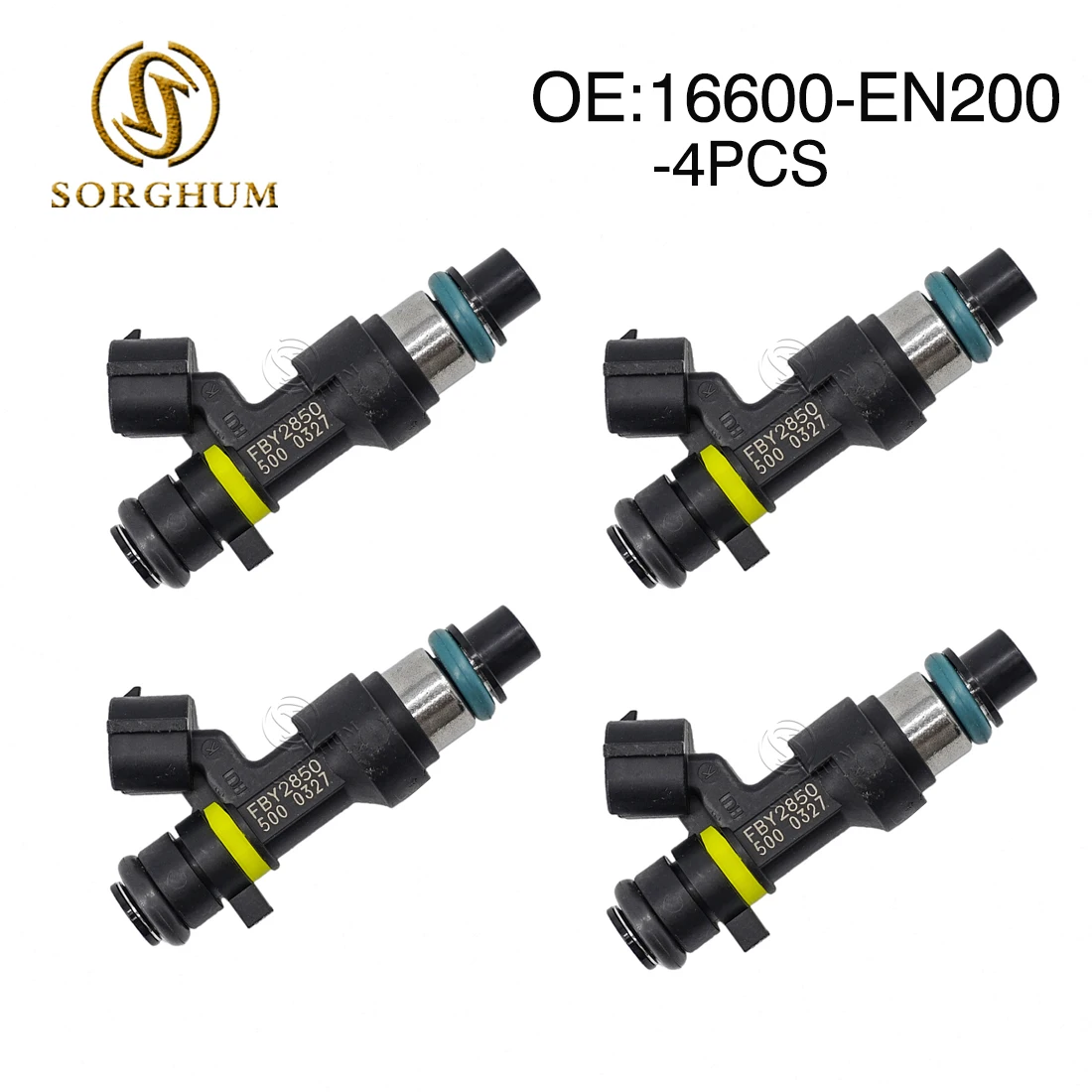 

Sorghum 4PCS 16600-EN200 FBY2850 Fuel Nozzles Injectors Regulator For Nissan NV Sentra 2.0L Cube Versa 1.8L FBY-2850 16600EN200