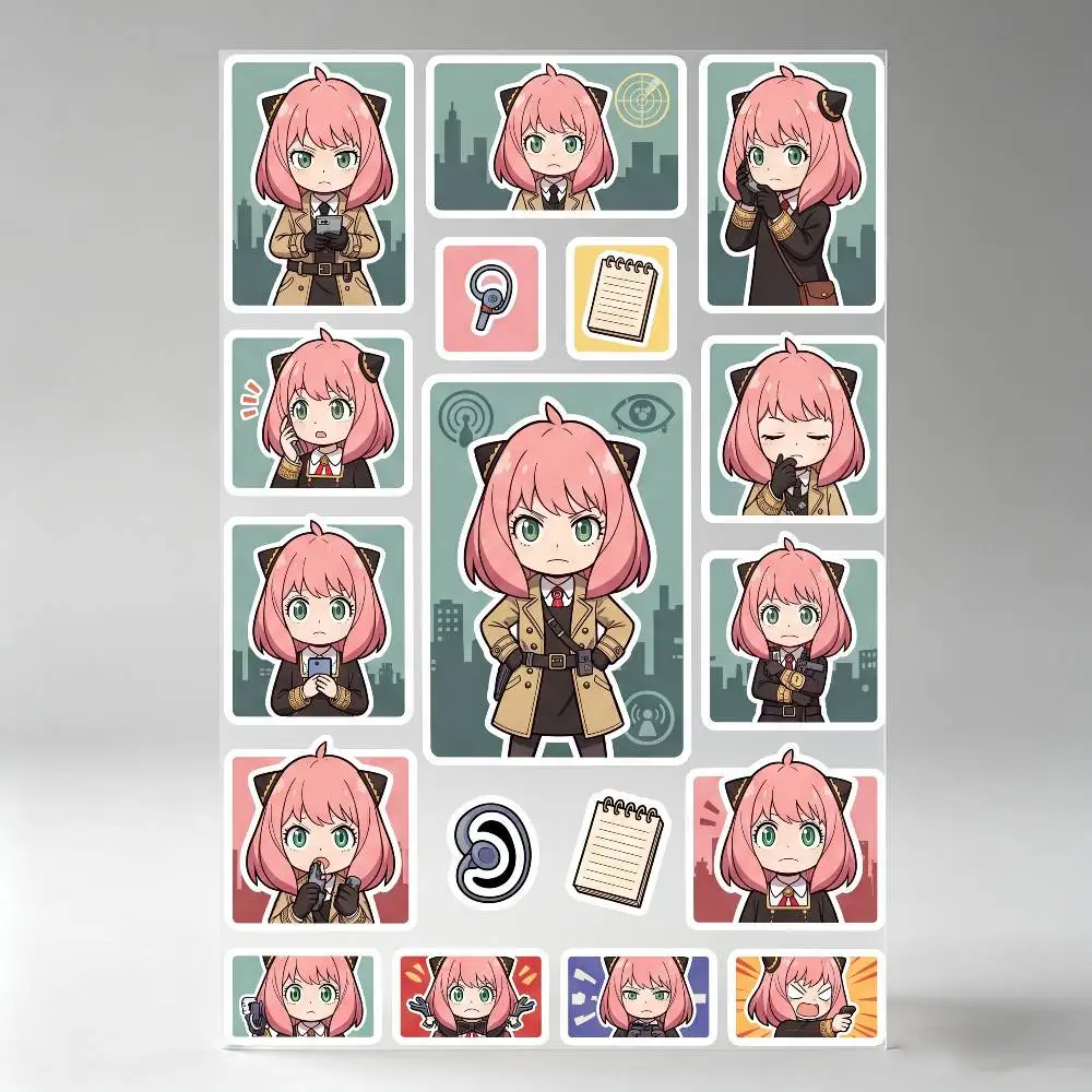 Anya Forger Stickers Auto Body Bumper Windows Motorcycle Laptop Walls Vinyl Decal Car Tuning Accessories