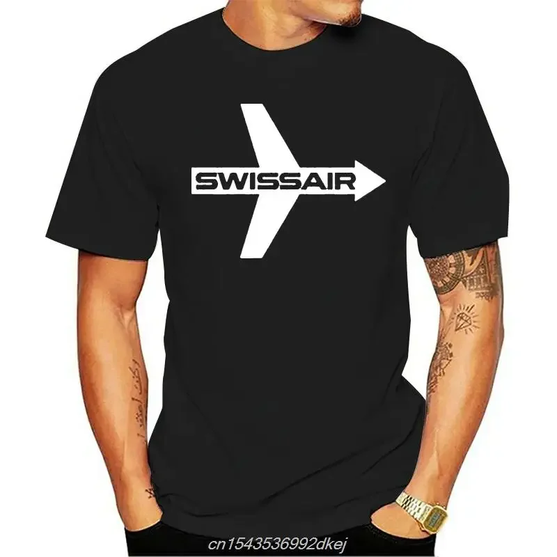 Swissair 2021 Brand Clothing T Shirt Vintage Feeling Airline Retro Best Selling Casual Super-soft Airplane Graphic Men Male