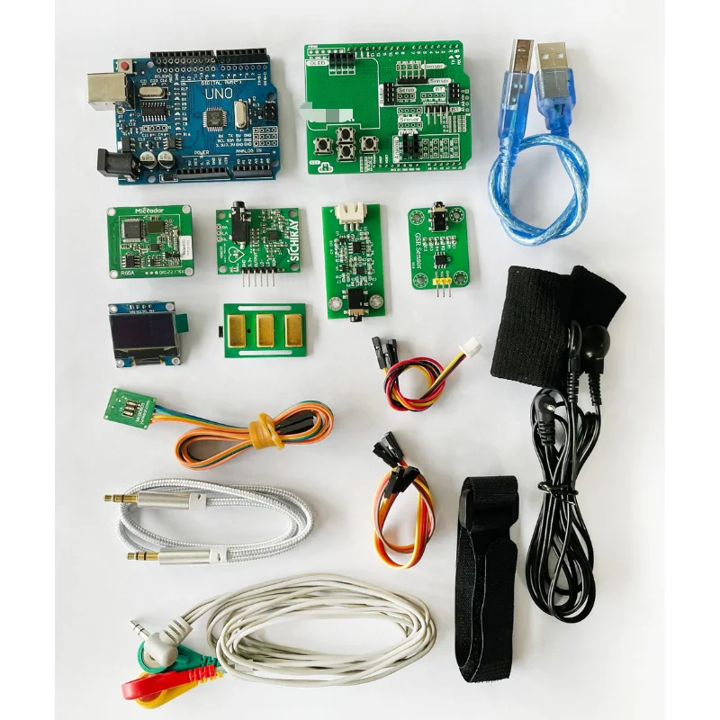 Biosensor Kit, Muscle Electrocardiometer, Blood Pressure, Respiratory Skin Signal Acquisition