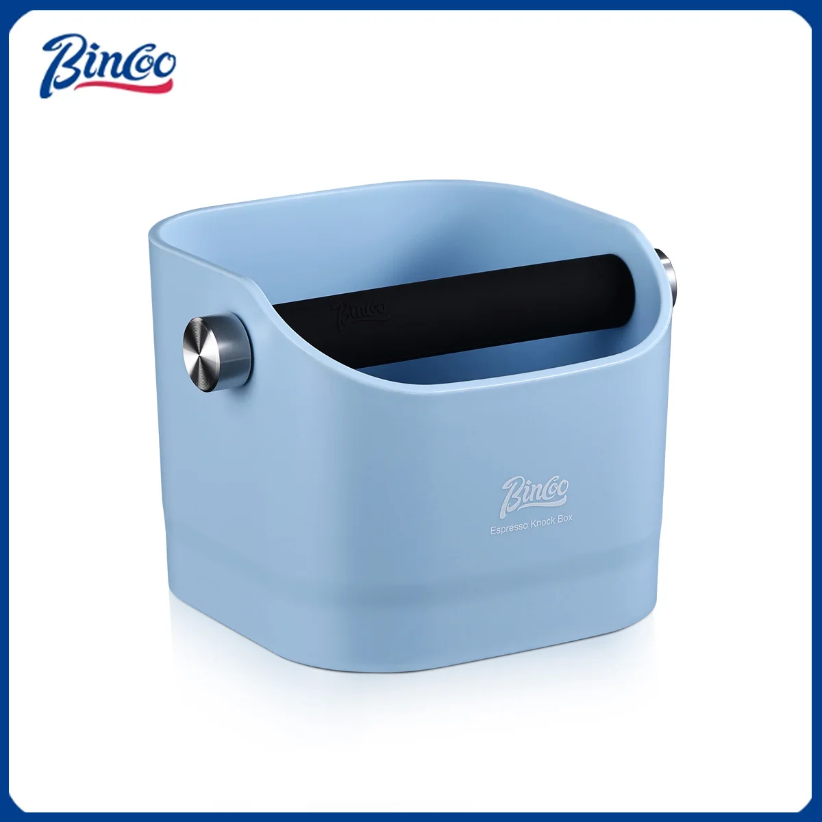 Bincoo Coffee Knock Box Espresso Grounds Container Dump Bin Bucket Anti Slip Powder Beveled Residue Home Cafe Bar Barista Tools