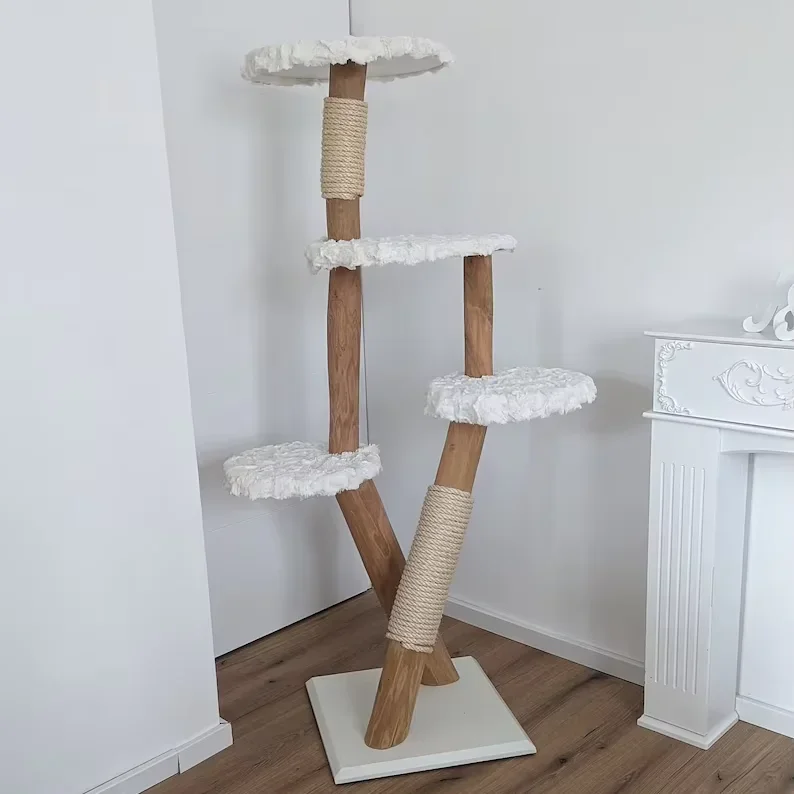 

XIANGLONG Pet Supplies Furniture Cat Climbing Tree With Sisal Cat Trees House Scractcher Tower For Kitten Playing Cat Toy