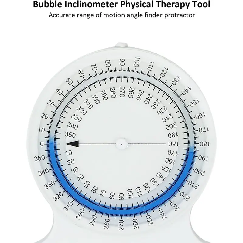 Inclinómetro T21C para fisioterapia, inclinómetro PT para rango de movimiento (ROM), inclinómetro de medidas para fisioterapeuta