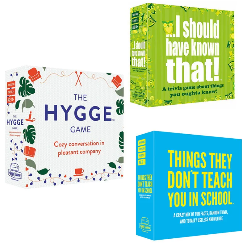 Hygge Games ...I should have known that Trivia Game Green Board games