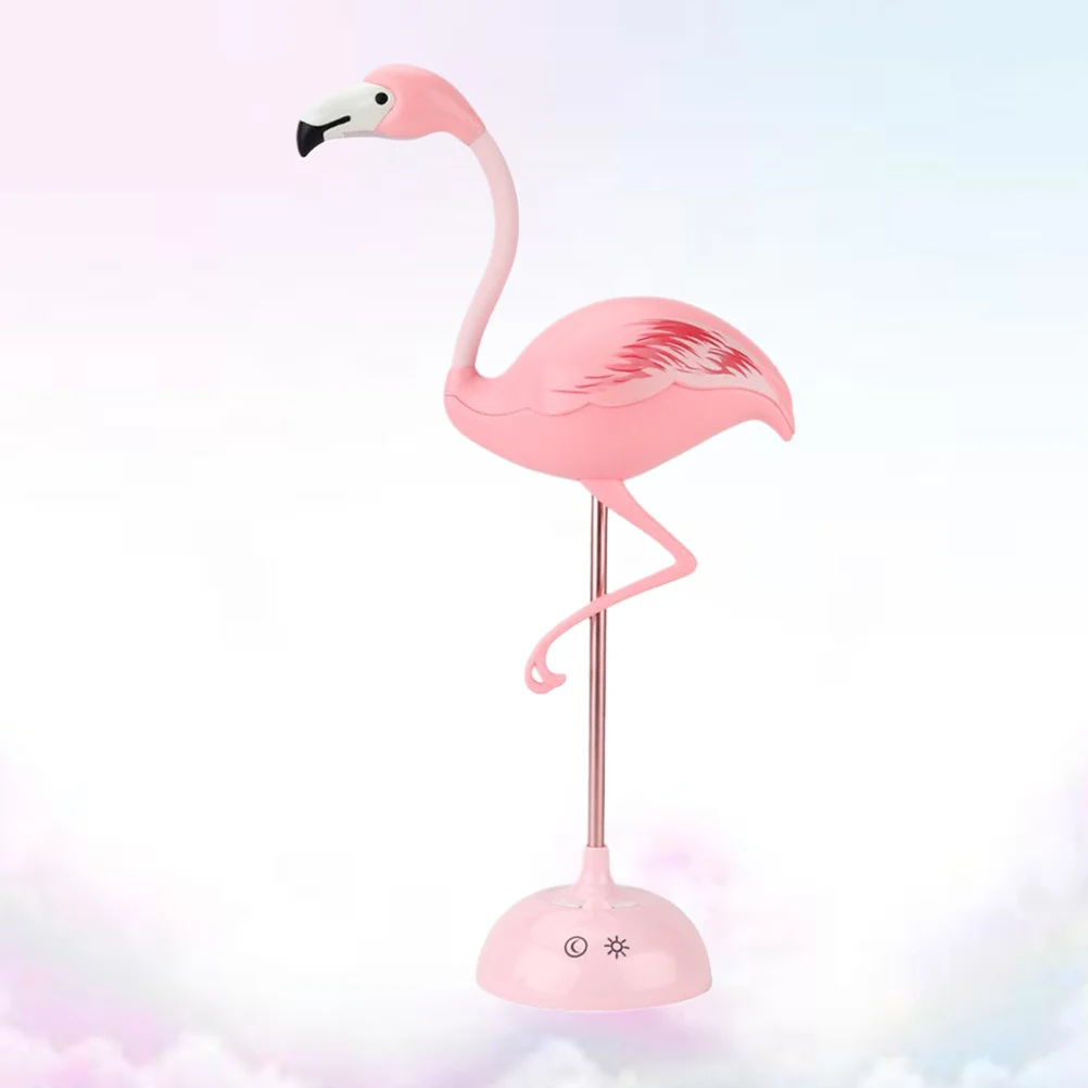 

1Pcs Children Flamingo Shape LED Desk Lamp Rechargeable Eye Protection Night Light Portable Table Lamp for Study Work