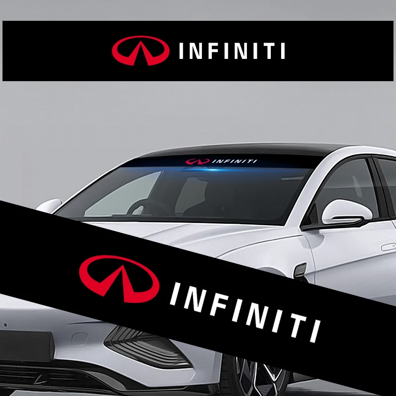 

Car front window shade decorative sticker For Infiniti FX35 Q50 G35 coupe QX70 FX G37 Q30 QX56 I30 M35 FX37 QX4 QX60 FX50 M37