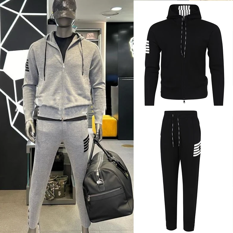 New Autumn Winter 2025 Golf Jacket Hooded Fashion Man Golf Hoodie Men Brand Windproof Man Golf Pants