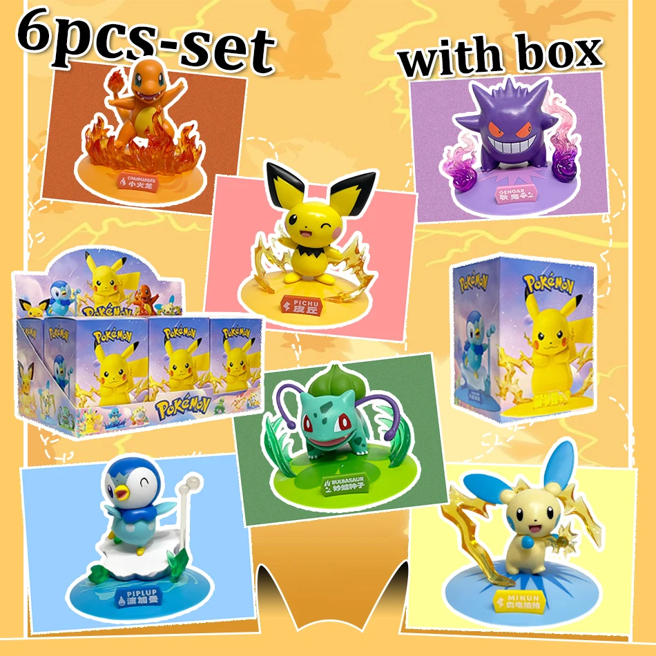 

Грайливые фигурки покемонов, фигурка Пикачу Мьюту, фигурка Gardevoir Sylveon, аниме, модель монстра, коллекционные украшения, детские игрушки, подарки