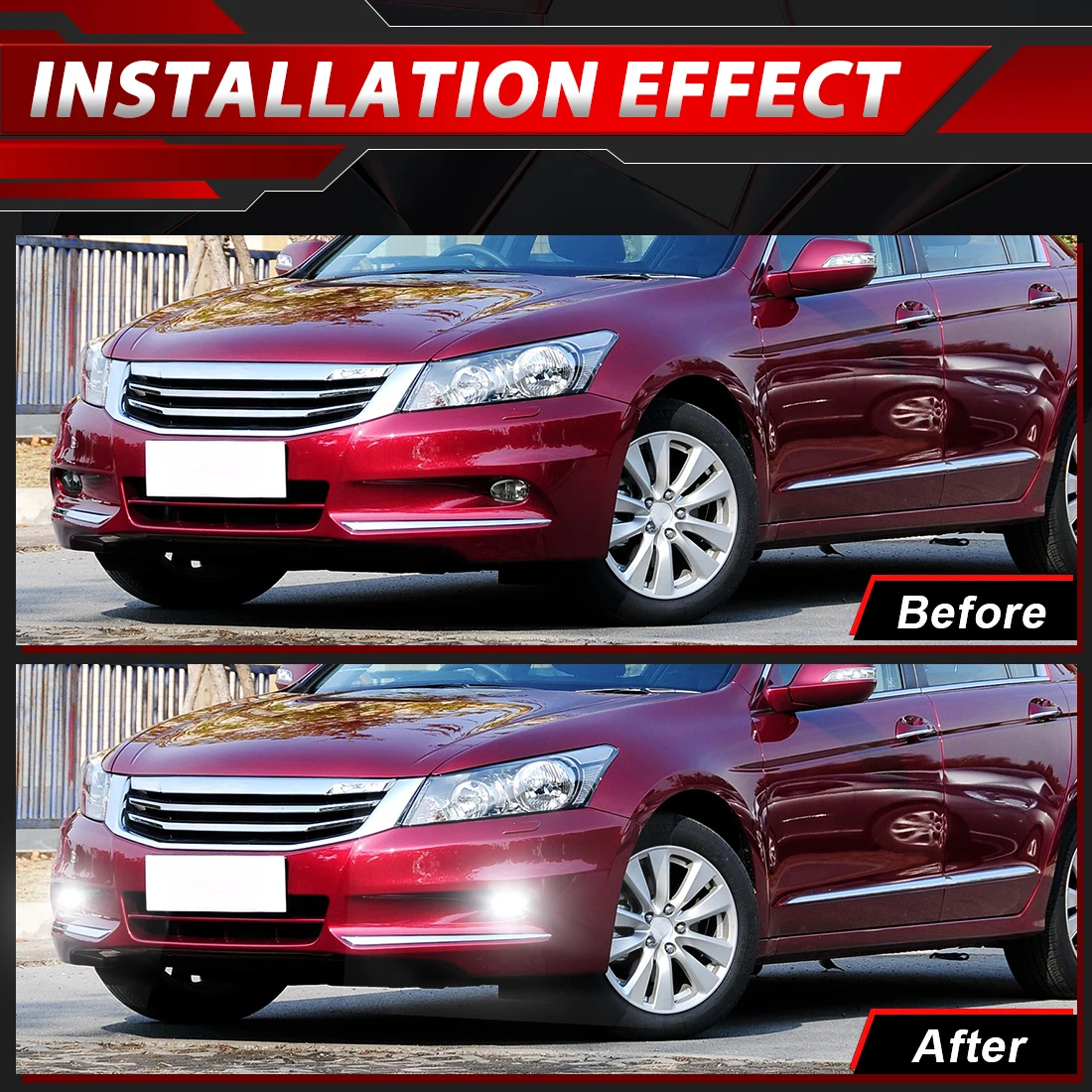 2 قطعة مجموعة مصابيح الضباب لهوندا أكورد 2008-2013 صالح ل سيفيك 2009-2015 ل الجاز صالح 2012-2014 مصباح الضباب القيادة المصابيح الأمامية