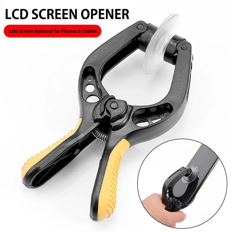 LCD Screen Opening Pliers Suction Cup Screen Separator, Non-slip Handle Screen Sucker Tool for Smartphone Tablet Screen Repair