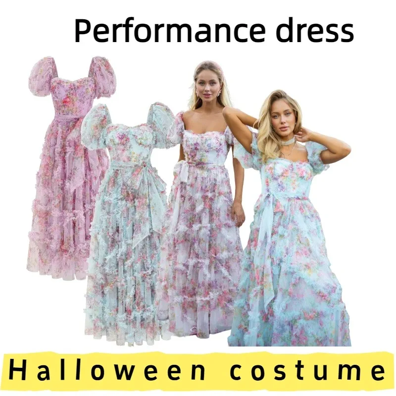

Women's Long Tulle Dress Beach Vacation Dress for Seaside Trips Beach Holidays Casual Outings Summer Vacations