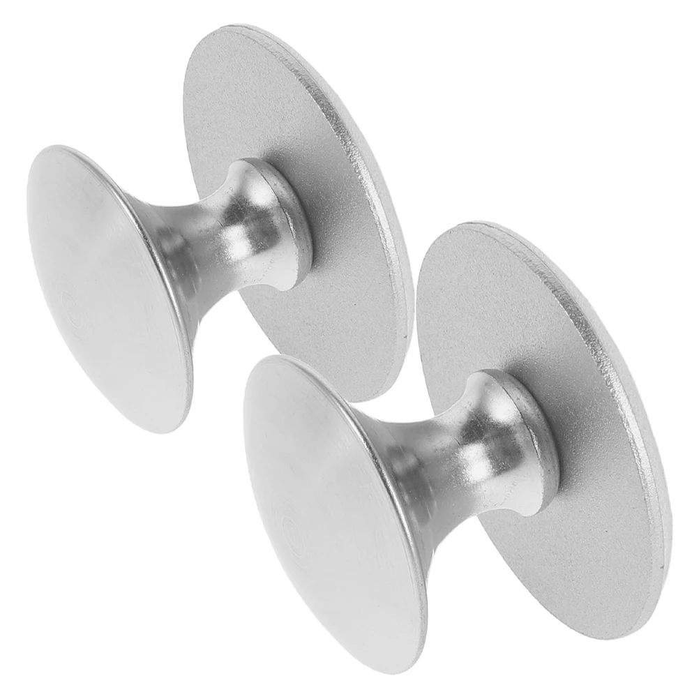 

2 Pcs Shower Grab Bars Glass Door Pull Handle Knob Silver Stainless Steel Adhesive Handles for Cabinets