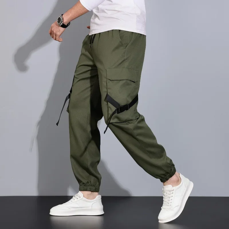 Men's Outdoor Fishing Casual Windproof Breathable Multi Pack Pants Loose Comfortable Fashionable Versatile Pants for All Seasons