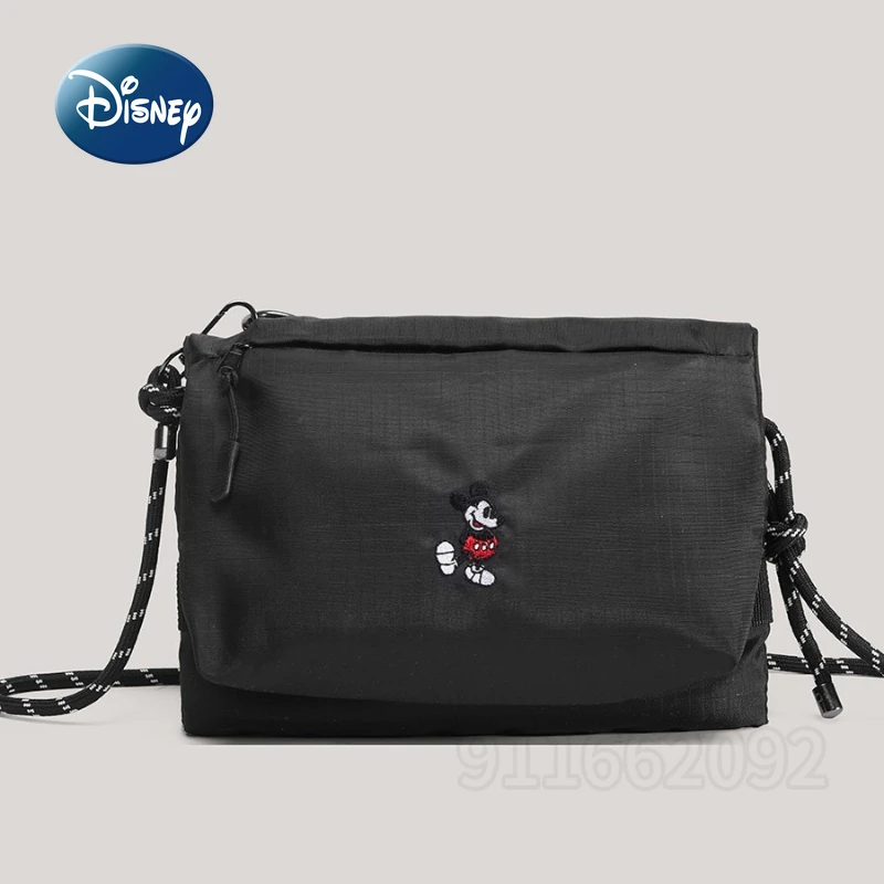 

Disney Mickey New Shoulder Bag Black Fashion Men's and Women's Shoulder Crossbody Bag Cartoon Fashion Casual Shoulder Bag