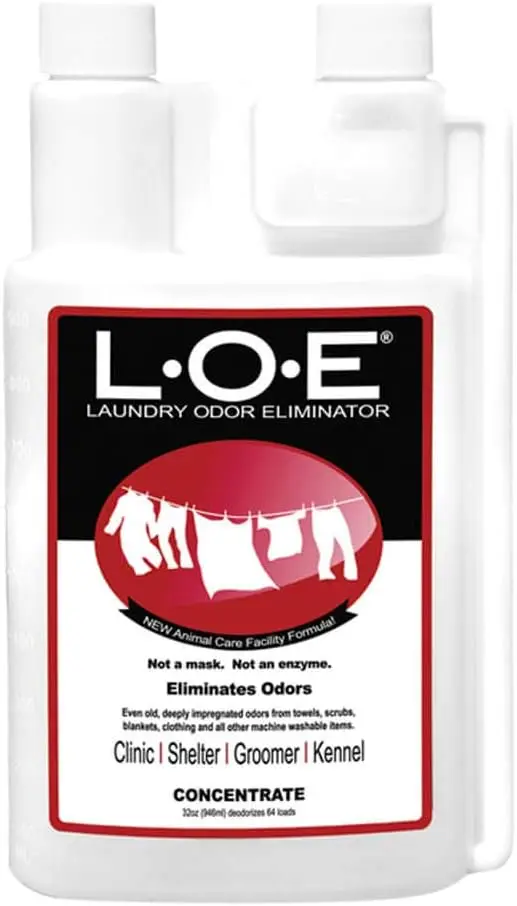 

Pet Odor Eliminator Concentrate for Laundry - Removes Strong Smells & Urine, Safe Non-Enzymatic Formula (32 oz)
