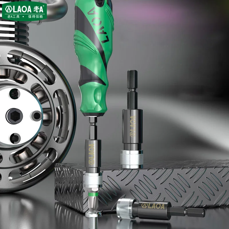 LAOA مفك بت محول الحفر الكهربائية موصل قضيب الإفراج السريع موصل قضيب بت تمديد قضيب #6