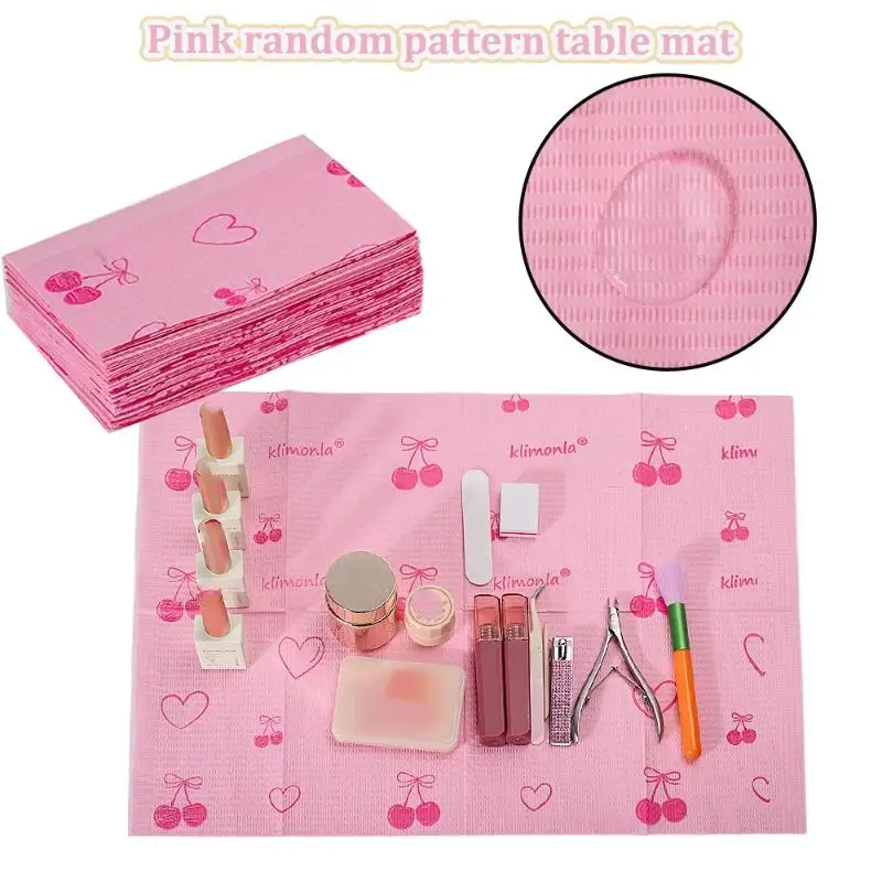 Tapis de Table jetable pour Nail Art, 20/50/125 pièces, serviettes en papier imperméables, tampons propres, Protection, serviettes de manucure