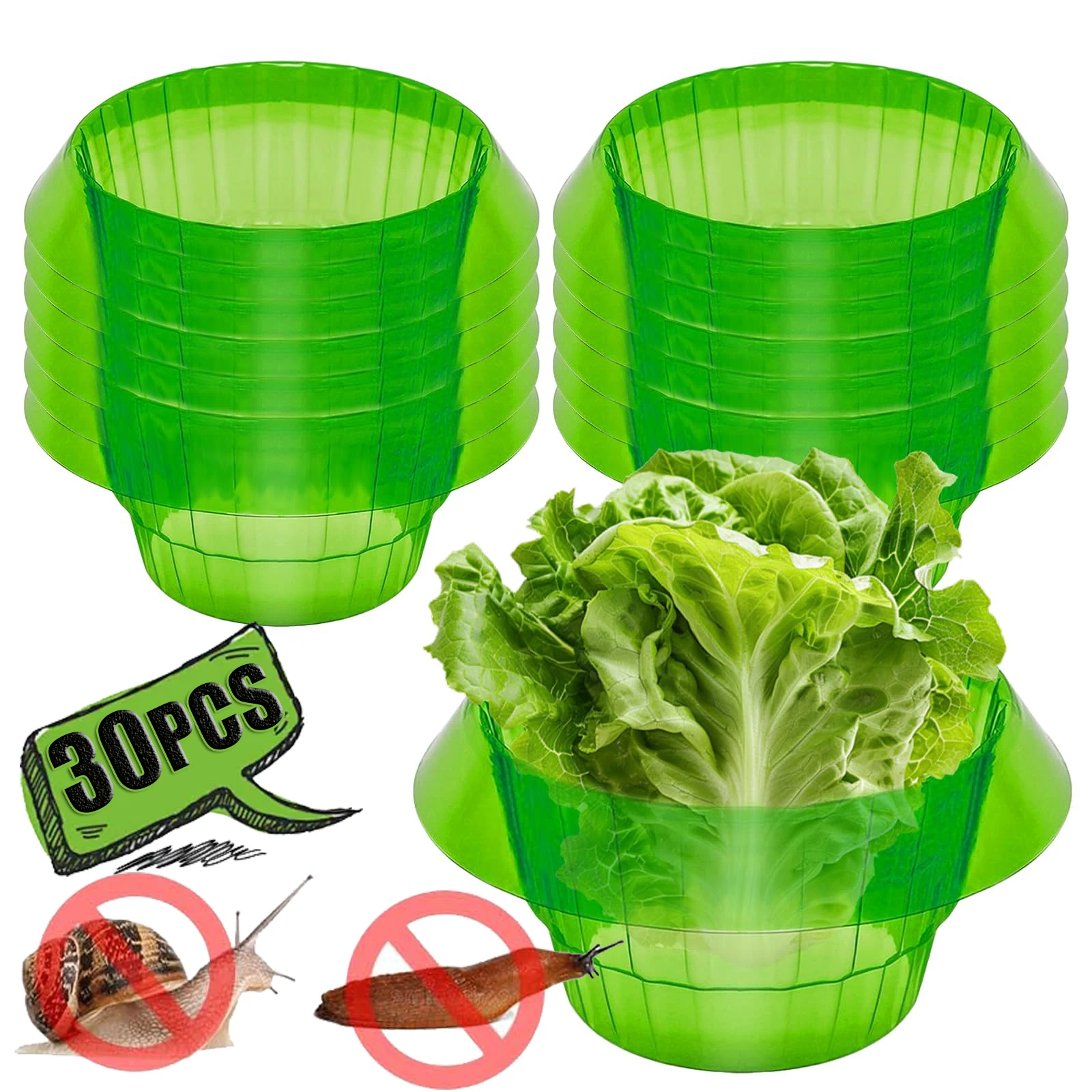 5-30pcs Plant Garden Protective Cover Snail Collar Slug Flower Pot Guard Protector Reusable Agricultural Plant Guard From Insect