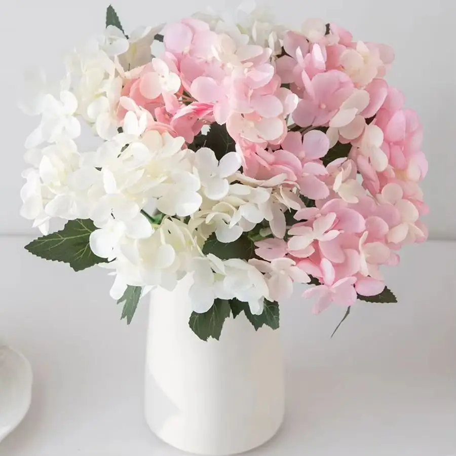 

Искусственный цветок, шелковая гортензия, домашняя ваза, настольный букет, вечерние, домашний, открытый, сад, свадебный букет, сделай сам, подарочная коробка, украшение