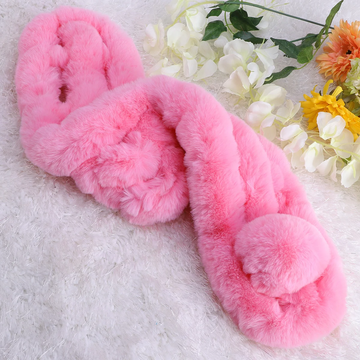 

Scarf Women Imitation Rabbit Women's Fashion Scarves for Winter Comfortable Miss