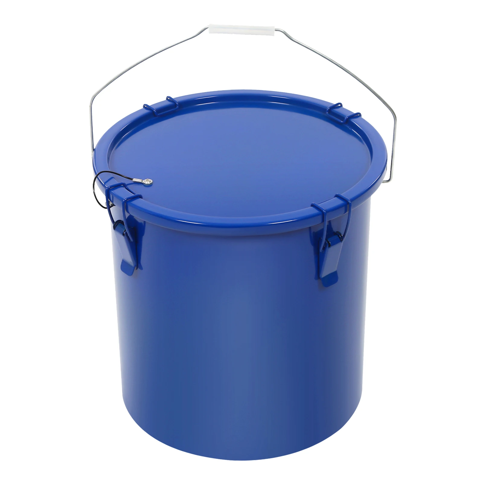 

6-Gallon Capacity Fryer Grease Bucket, Oil Transport Container with Four Locking Clips, Fryer Oil Bucket with Lid for Restaurant