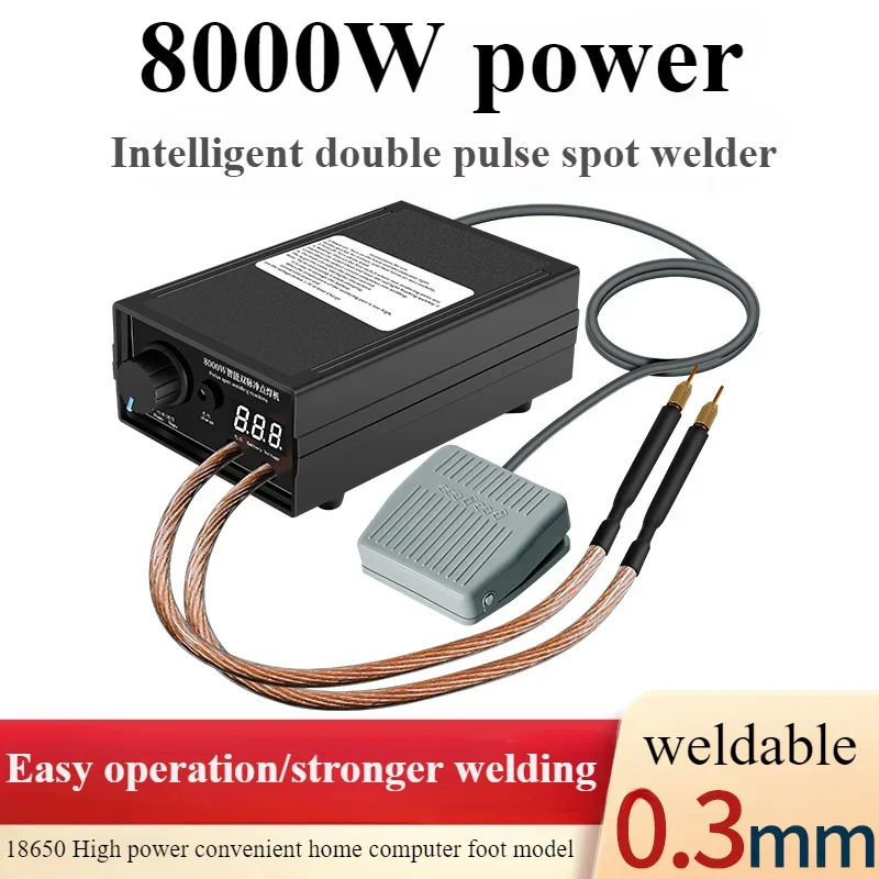 

8000W Mini Spot Welder Kit DIY Automat 18650 Battery Pack Welding Portable Spot Welding Machine Pen For 0.15MM Nickel Strip