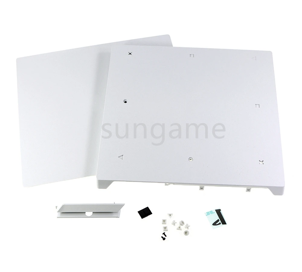 1 مجموعة للبلاي ستيشن 4 PS4 برو عالية الجودة الأبيض الكامل الإسكان شل حالة مع مسامير