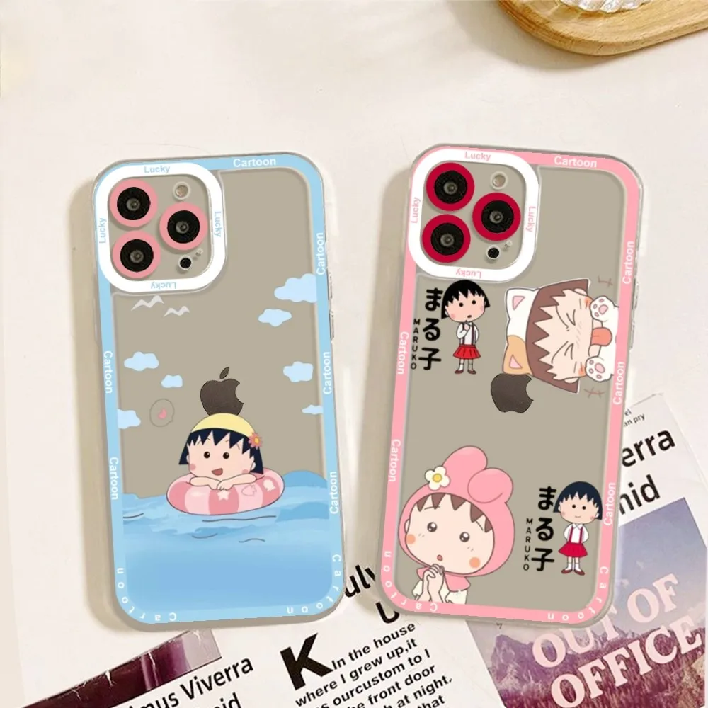 C-Chibi Cartoon M-Maruko C-Chan Phone Case For IPhone 11,12,13,14,15,15 Pro,13 Promax,14 Plus,15 Mini