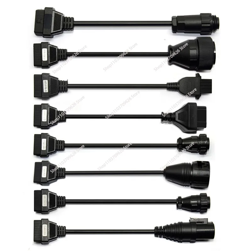 Full Set 8PCs Truck Cables Set for TCS DS150 OBD2 Truck Adapter Cable