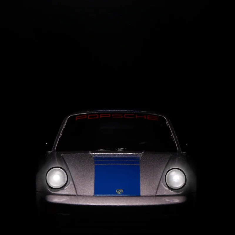1:24 ポルシェ 964 カレラ RS 高シミュレーションダイキャストメタル合金モデルカーサウンドライトプルバックコレクション子供のおもちゃギフト