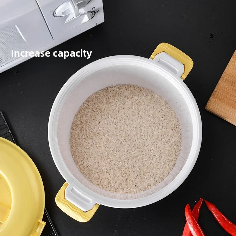 Olla arrocera para microondas, olla vaporera, horno Pastamaker, utensilios de cocina para verduras, ollas a presión para sopa, tazón, recipiente para microverduras
