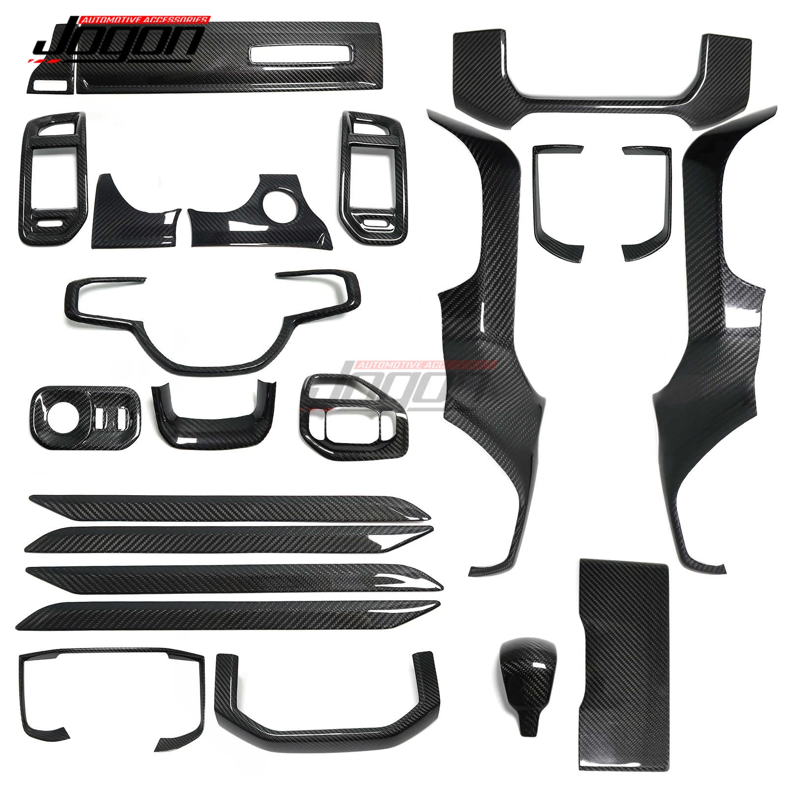 

Real Carbon Interior Center Console Dashboard Air Vent Door Panel Decoration Cover for Dodge Ram 1500 Off-Road 2019 2020-23