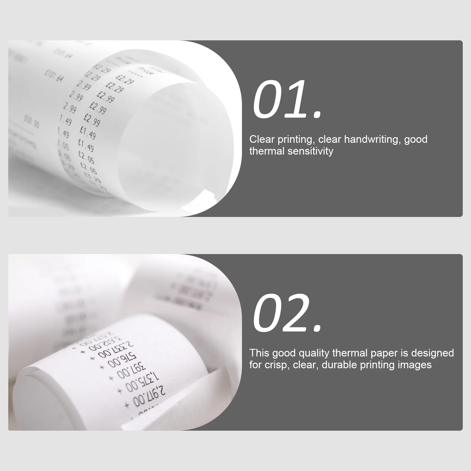 10 قطعة لفة ممتازة ناعمة لتسجيل المدفوعات النقدية لفات حرارية قابلة للطباعة ورق مكتب سوبر ماركت مطعم مستشفى