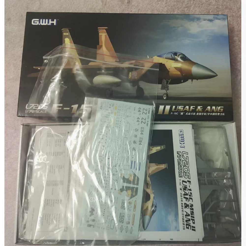 

GWH 7205 1:72 Scale US F15 F15C F-15C MSIP II Eagle Fighter Jet Aircraft Plastic Model Building Kit Hobby Craft Assembly Toy