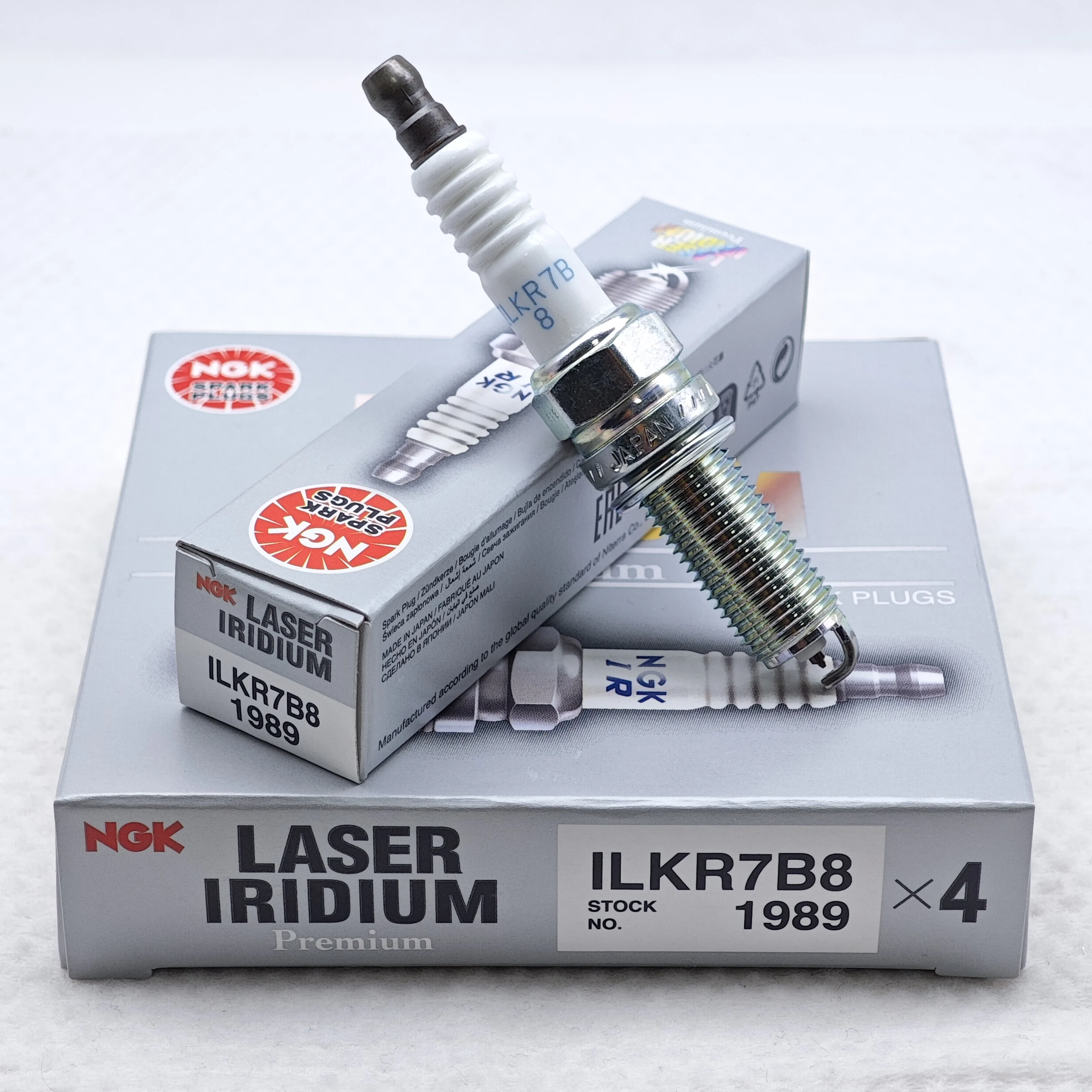 

4pcs Original NGK Iridium Spark Plug ILKR7B8 1989 Suitable For OEM 18848-10080 1822A011