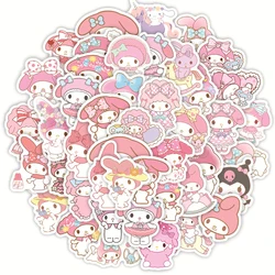 10/25/40PCS Kawaii My Melody Anime Stickers Decal Laptop Guitar Motorcycle Phone Luggage Car DIY Cartoon Sticker For Kids Toys