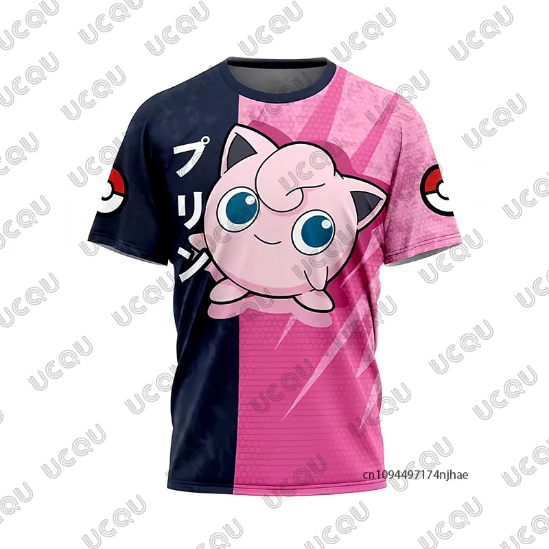 Kinder-T-Shirt, Sommer, neues Pokémon Gengar Cartoon-Print-T-Shirt für Herren und Damen, kurzärmelig, Cosplay-T-Shirts, lässig – Detail 9