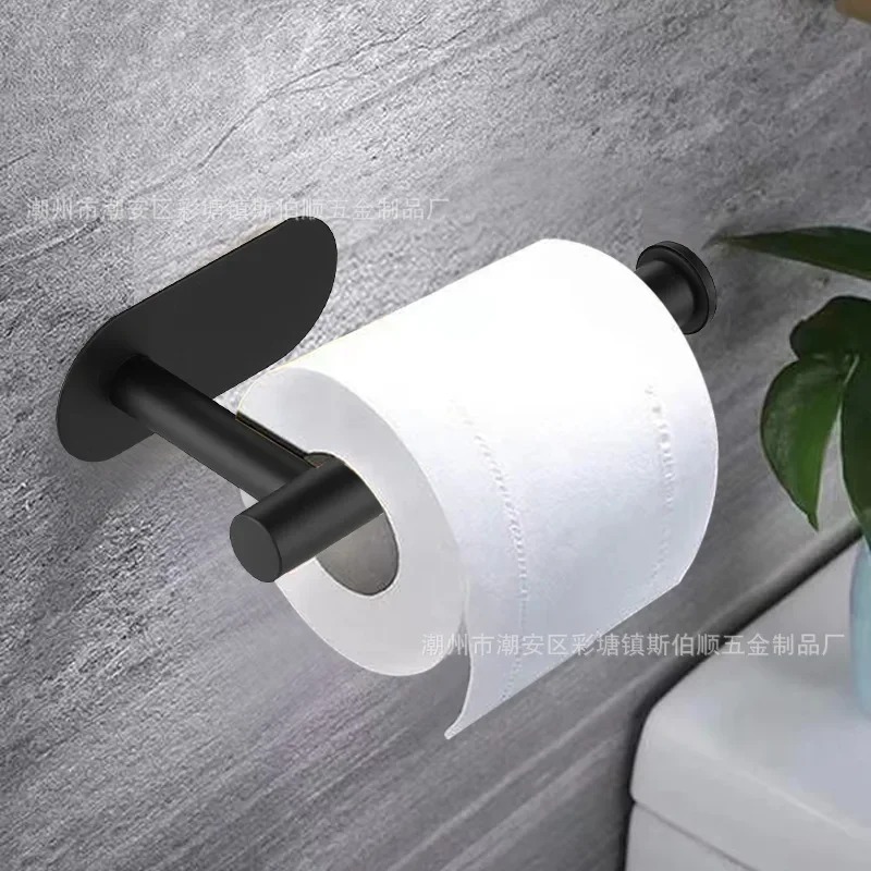 Self Adhesive Toilet Paper Towel Holder Stainless Steel Wall Mount No Punching Tissue Towel Roll Dispenser for Bathroom Kitchen