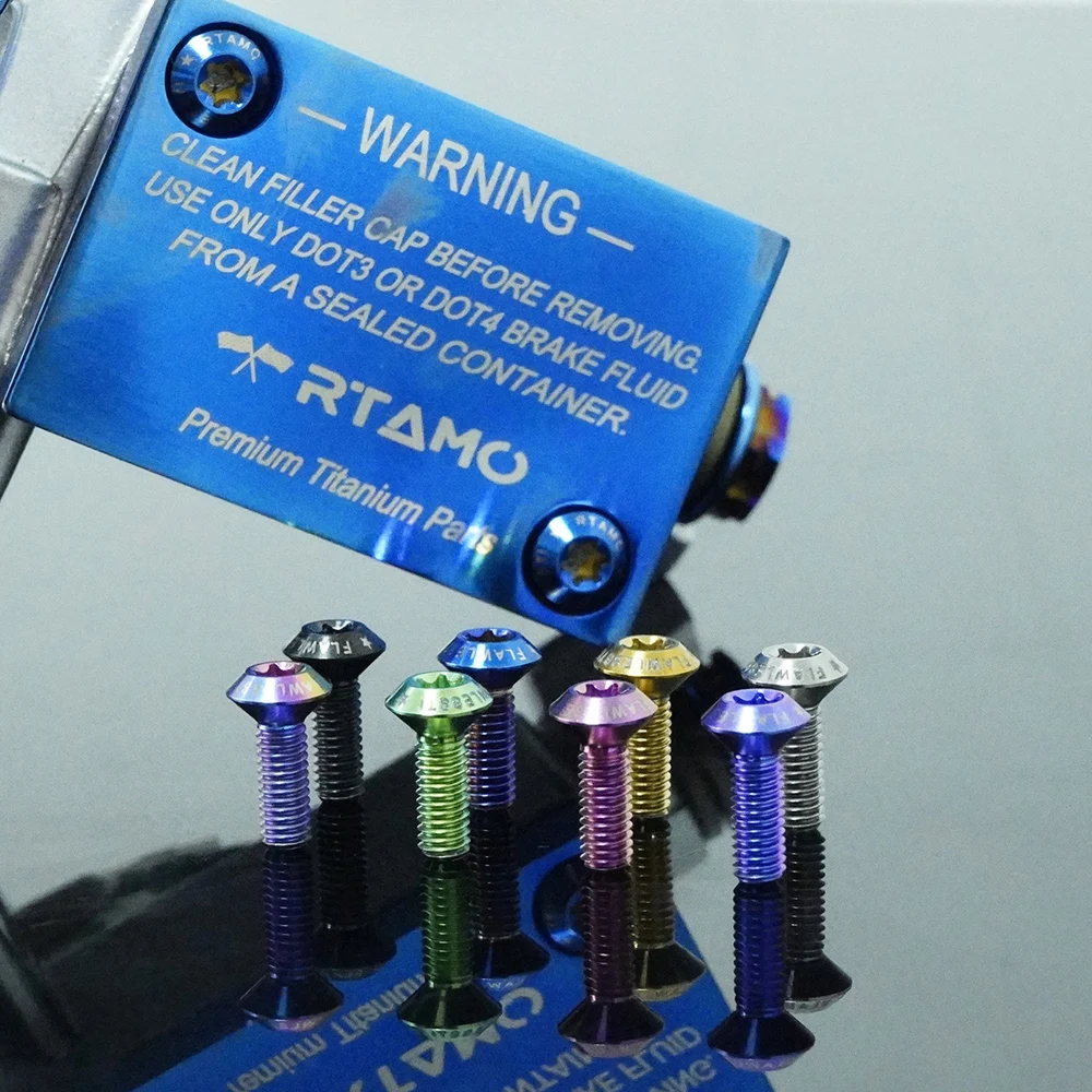 RTAMO Gr5 Titanschrauben M4X8/12/16/20 mm Schraube für Bremsflüssigkeitsbecherdeckel – Detail 1
