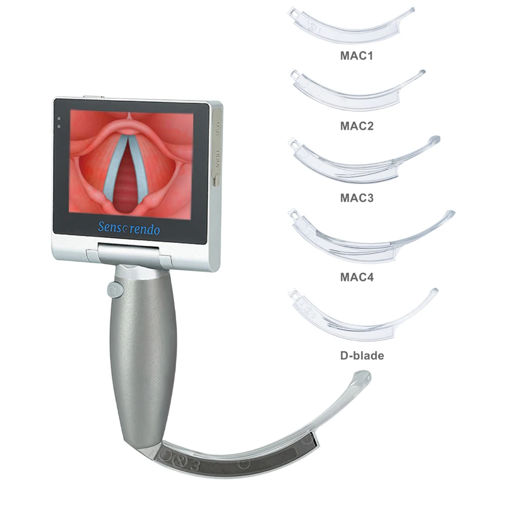 Sensorendo Video Laryngoscope Disposable Blade (MAC1/2/3/4/D-blade) for Anesthesia Intubation