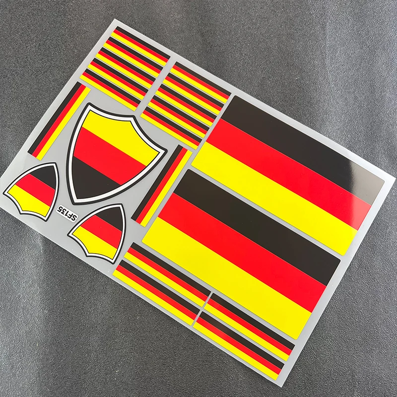 

Reflective National Flag Sticker Decals Waterproof for Germany Car Universal