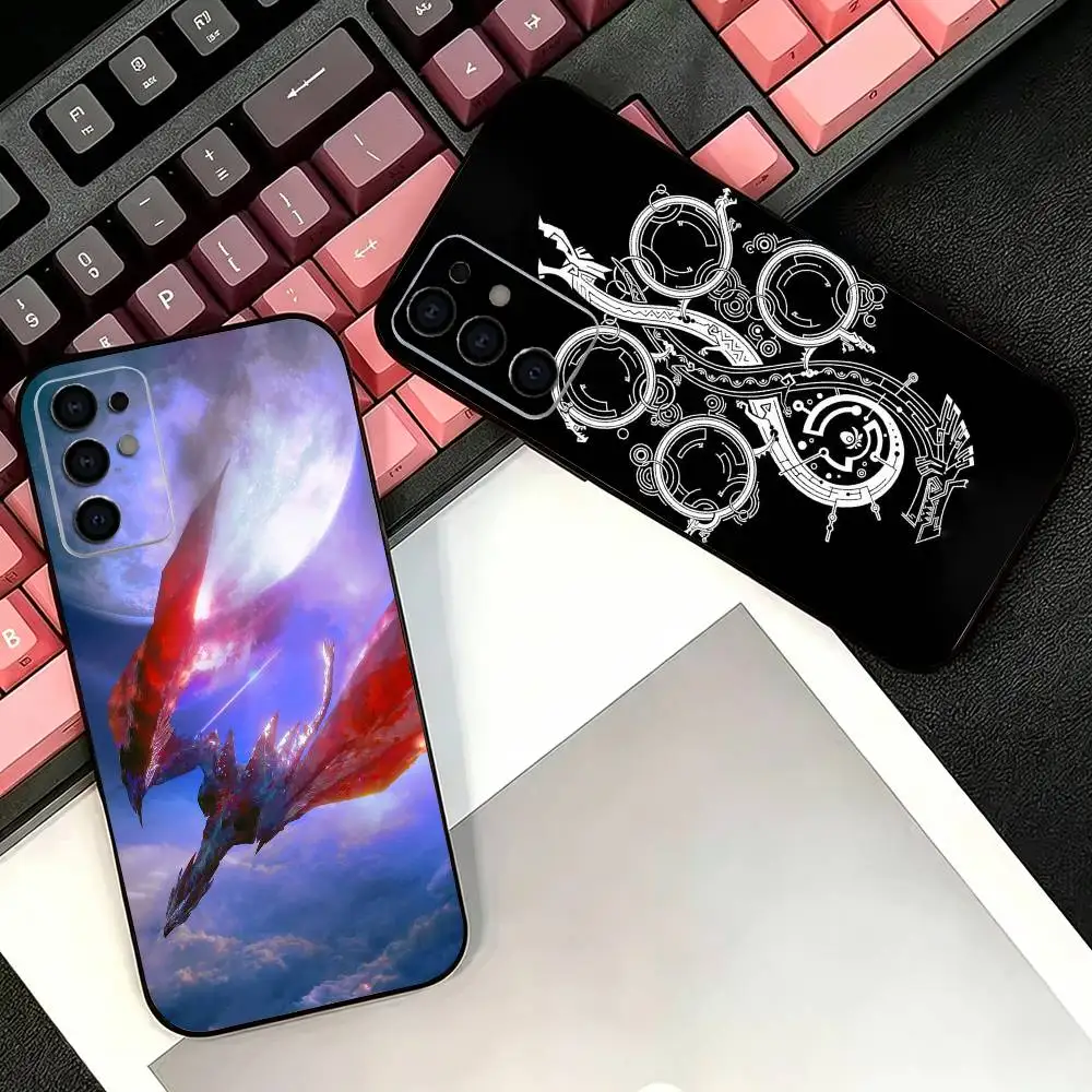 Cool Game M-Monster Hunter Wilds Phone Case For Samsung S26,25,24,21,22,21,20,10,9,8,7,6,Ultra,Plus,Fe, Lite Black Cover