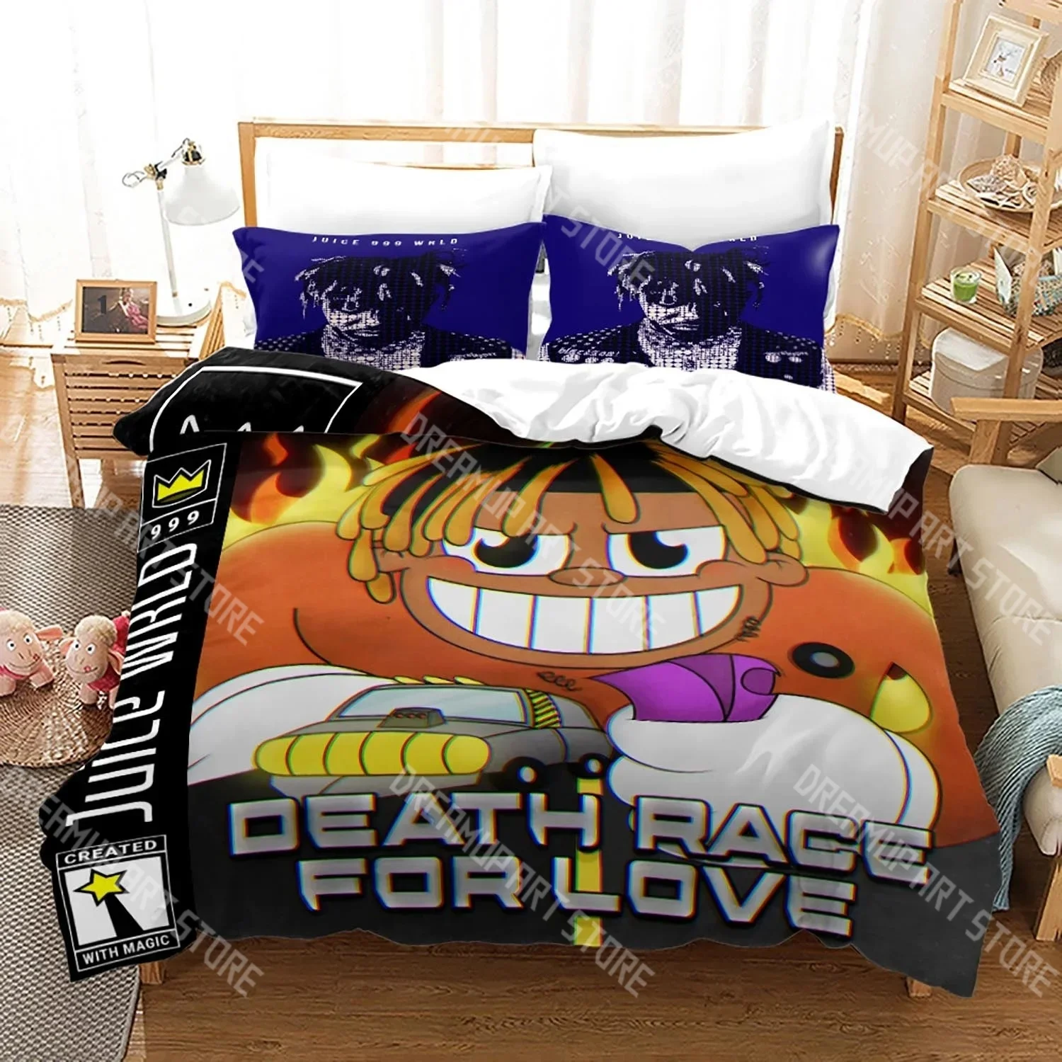 Fashion J-Juice Rapper Wrld Bedding Set Single Twin Full Queen King Size Bed Set Kids Bedroom Duvetcover Sets Bed Sheet Set