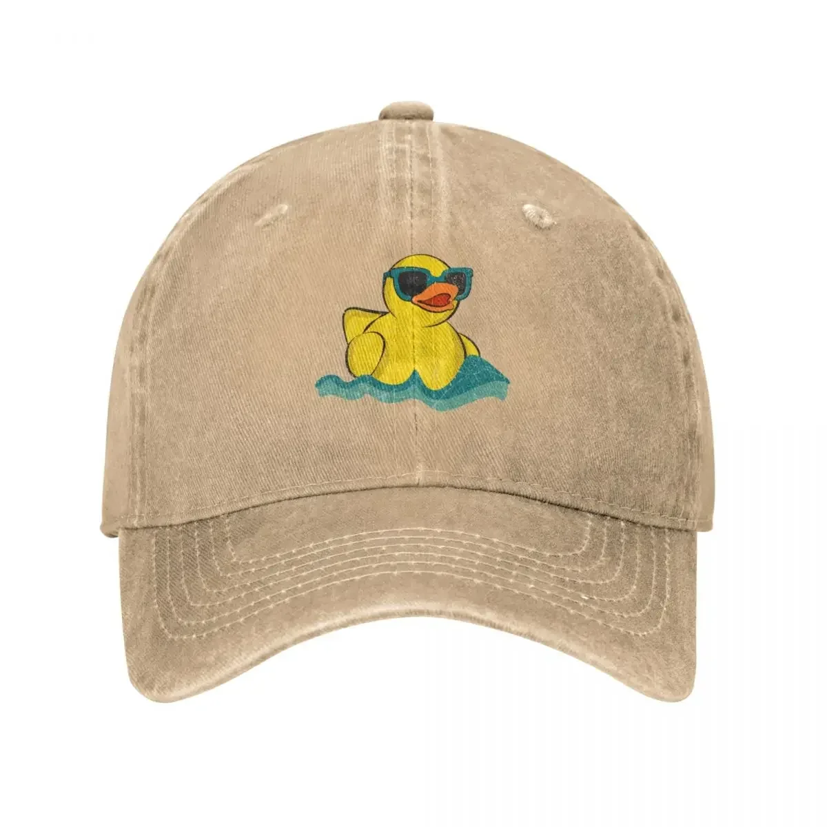 Vintage Cute Yellow Rubber Duckling Art Of Zoo Bath Toy Rubber Duck Ducky Baseball Cap Hood Gentleman Hat Women's Beach Men's