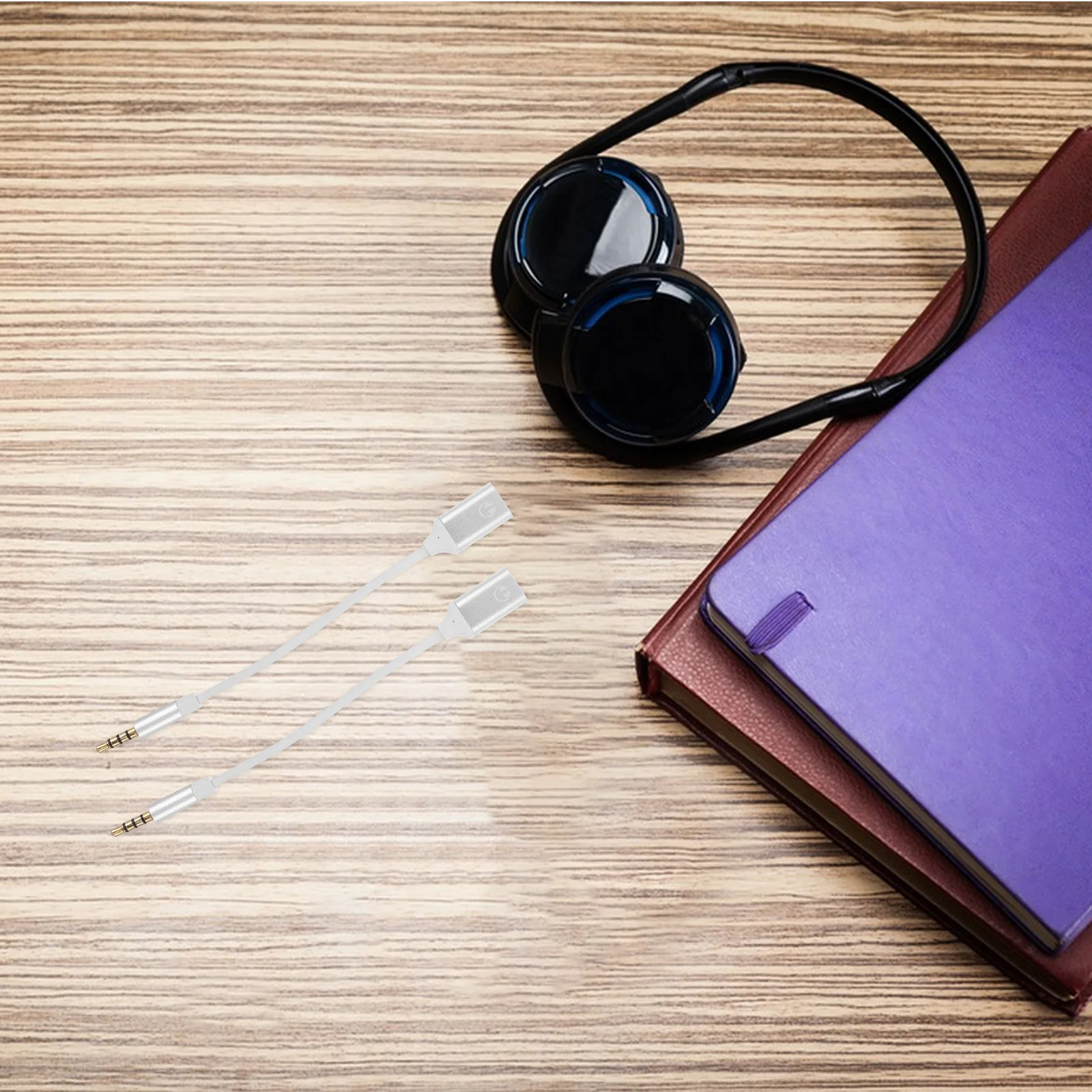 

2Pcs USB C to Audio Jack Adapter Silver 3.5mm Headphone Jack Converter High Fidelity Sound Type C Earphone Adapter Portable Plug