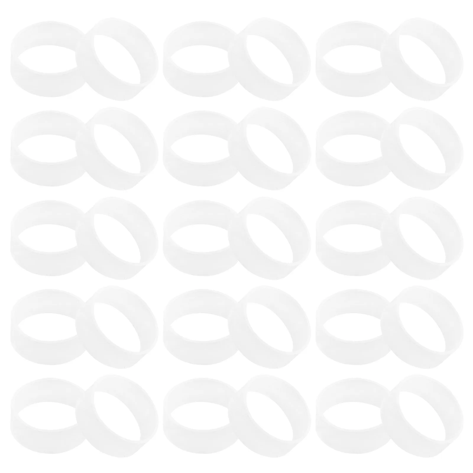 

500pcs Elastic Cord Rubber Wire Management Home Office Backpack Transparent Durable Tangle Prevention Quick Removal Multi Scene