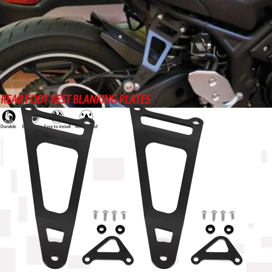 For YAMAHA YZF R25 R3 MT25 MT03 Motorcycle Exhaust Hanger Bracket Rear Foot Rest Blanking Plates YZF-R25 YZF-R3 MT-25 MT-03 YZF