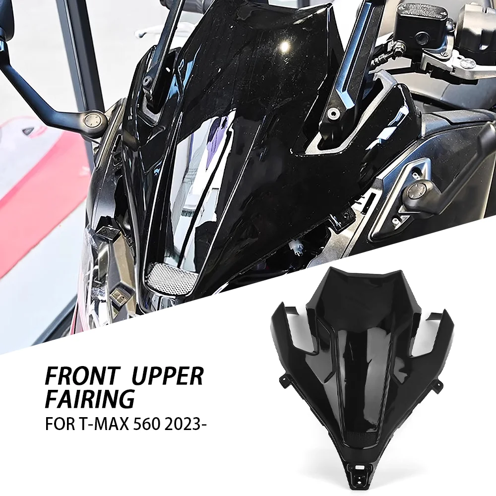 

Motorcycle New Glossy Black Front Upper Fairing Nose Cover Cowl Panel For Yamaha T-Max 560 T-MAX560 T-MAX 560 TMAX560 2023 2024