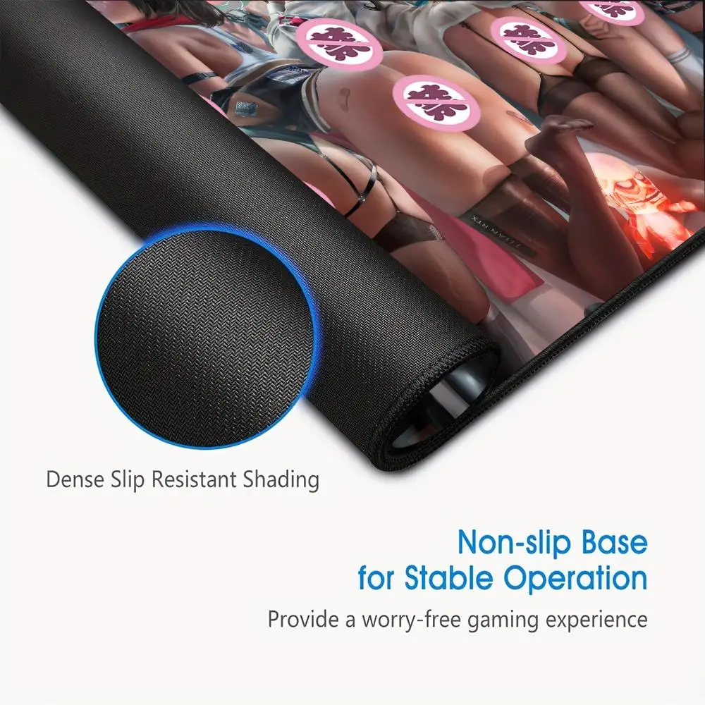 Alfombrilla de ratón, alfombrilla de escritorio, alfombrilla de oficina para dormitorio, antideslizante, para ordenador portátil, alfombrilla sexy para chica