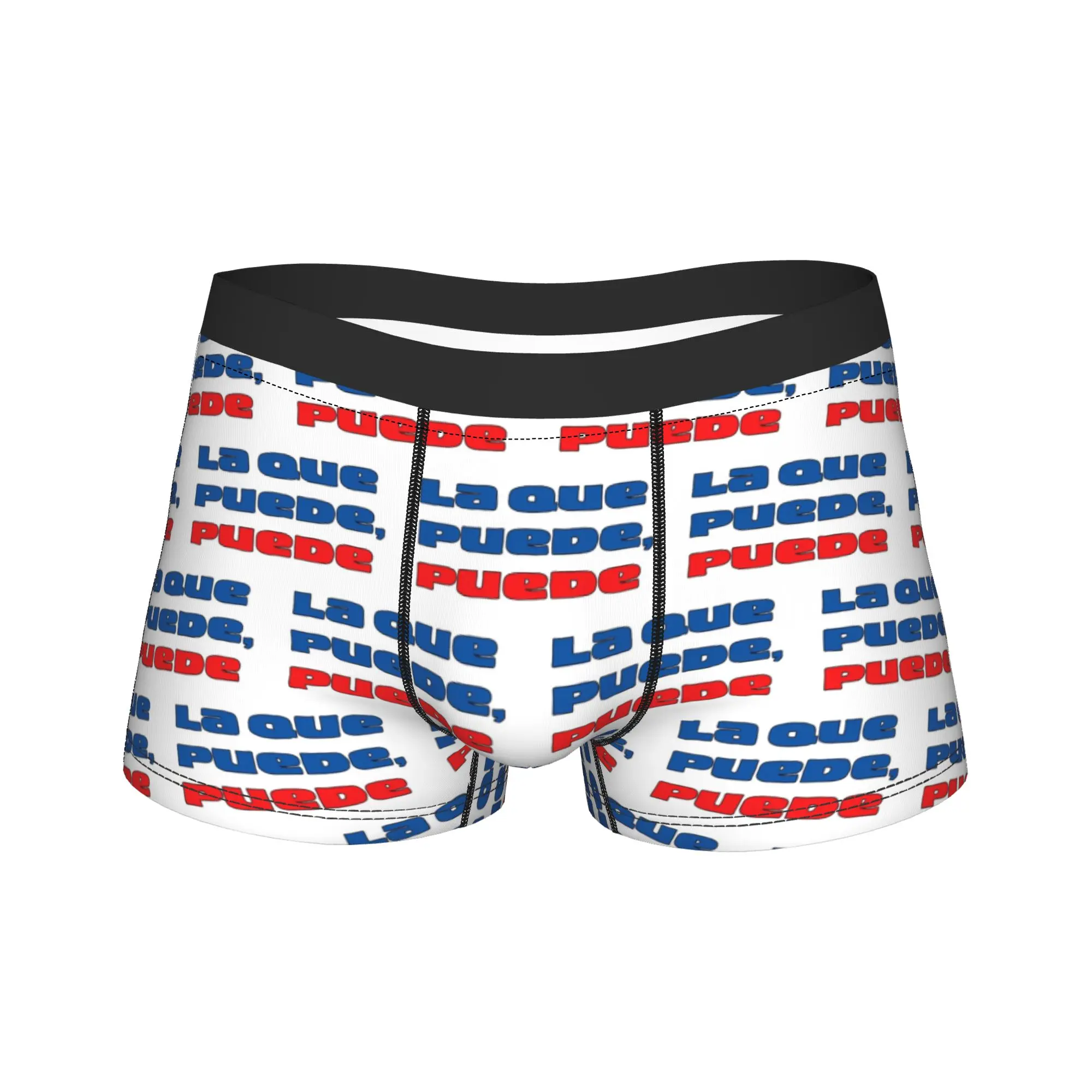 Ca7riel & Paco Amoroso Ropa interior para hombre LA QUE PUEDE PUEDE Calzoncillos tipo bóxer Pantalones cortos Calzoncillos divertidos de poliéster para hombre S-XXL